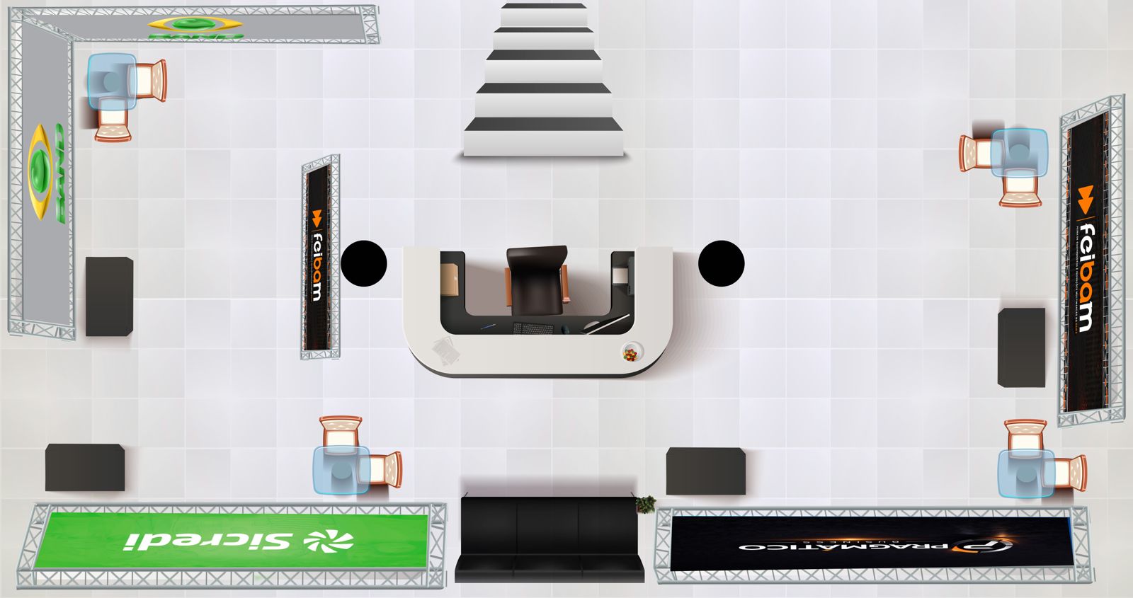 Planta oficial da feira FEIBAM